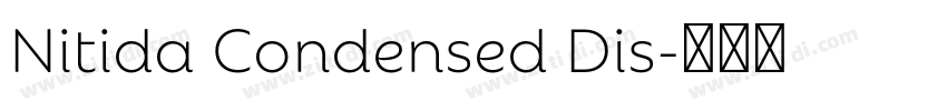 Nitida Condensed Dis字体转换